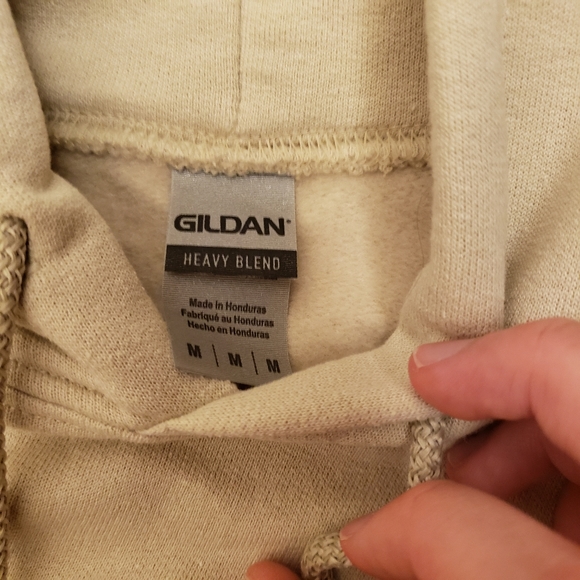 Beige Swoosh Hoodie - Picture 3 of 4